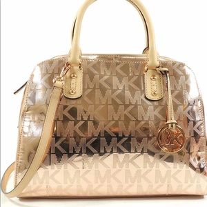 Michael Kors Large Satchel Rose Gold Handbag